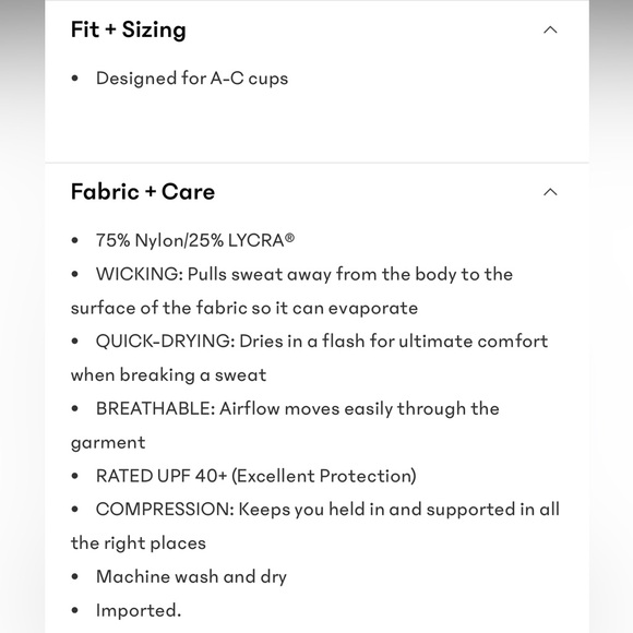 NWT Athleta Vital Sports Bra A-C | Black - Picture 9 of 9